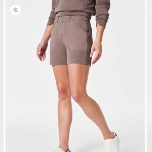 Spanx Twill Stretch High Rise Shorts